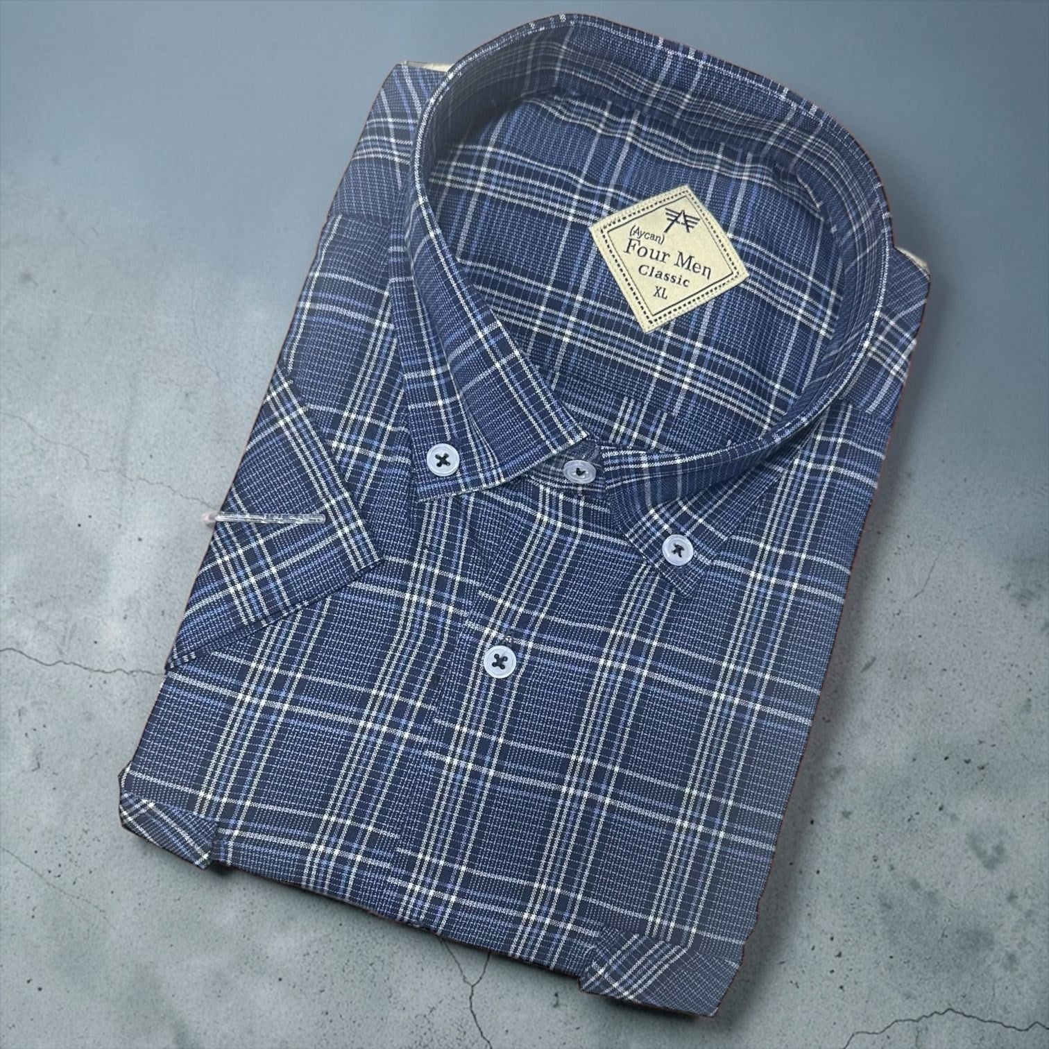 Linen Keten Klasik %100 Cotton Kısa Kollu Terletmeyen Gömlek 