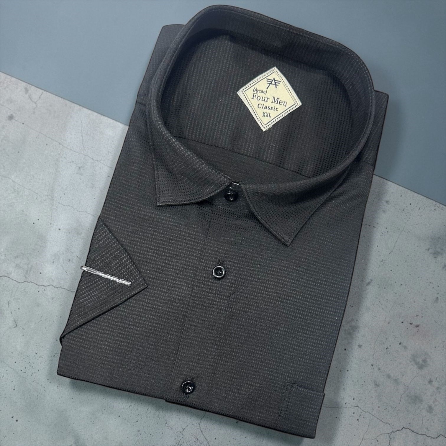 Linen Keten Klasik %100 Cotton Kısa Kollu Terletmeyen Gömlek 