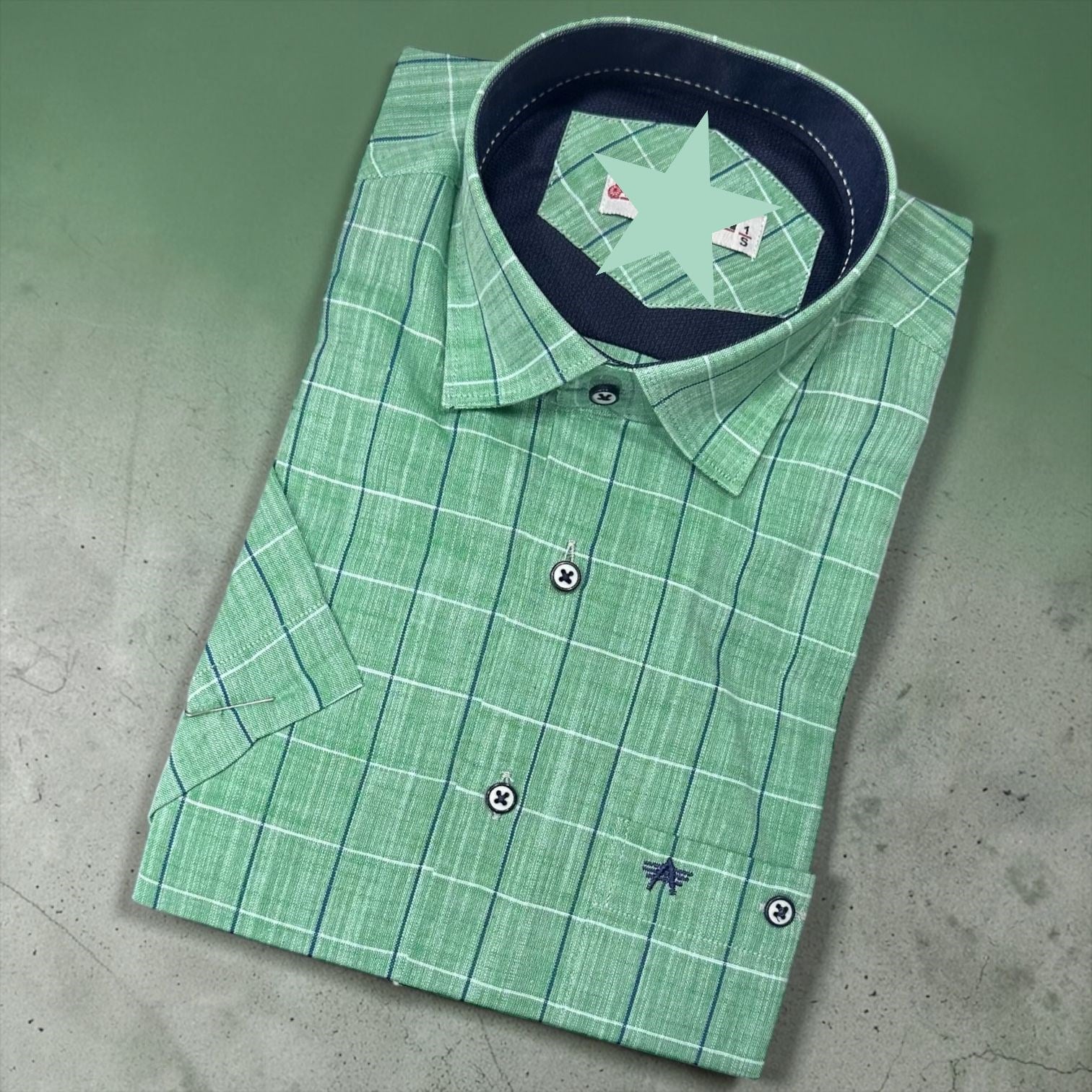 Linen Keten Klasik %100 Cotton Kısa Kollu Terletmeyen Gömlek 