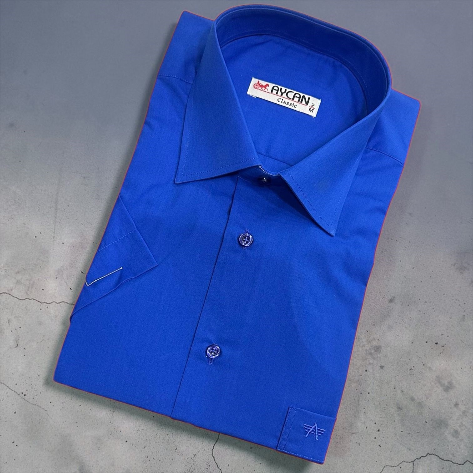 Linen Keten Klasik %100 Cotton Kısa Kollu Terletmeyen Gömlek 