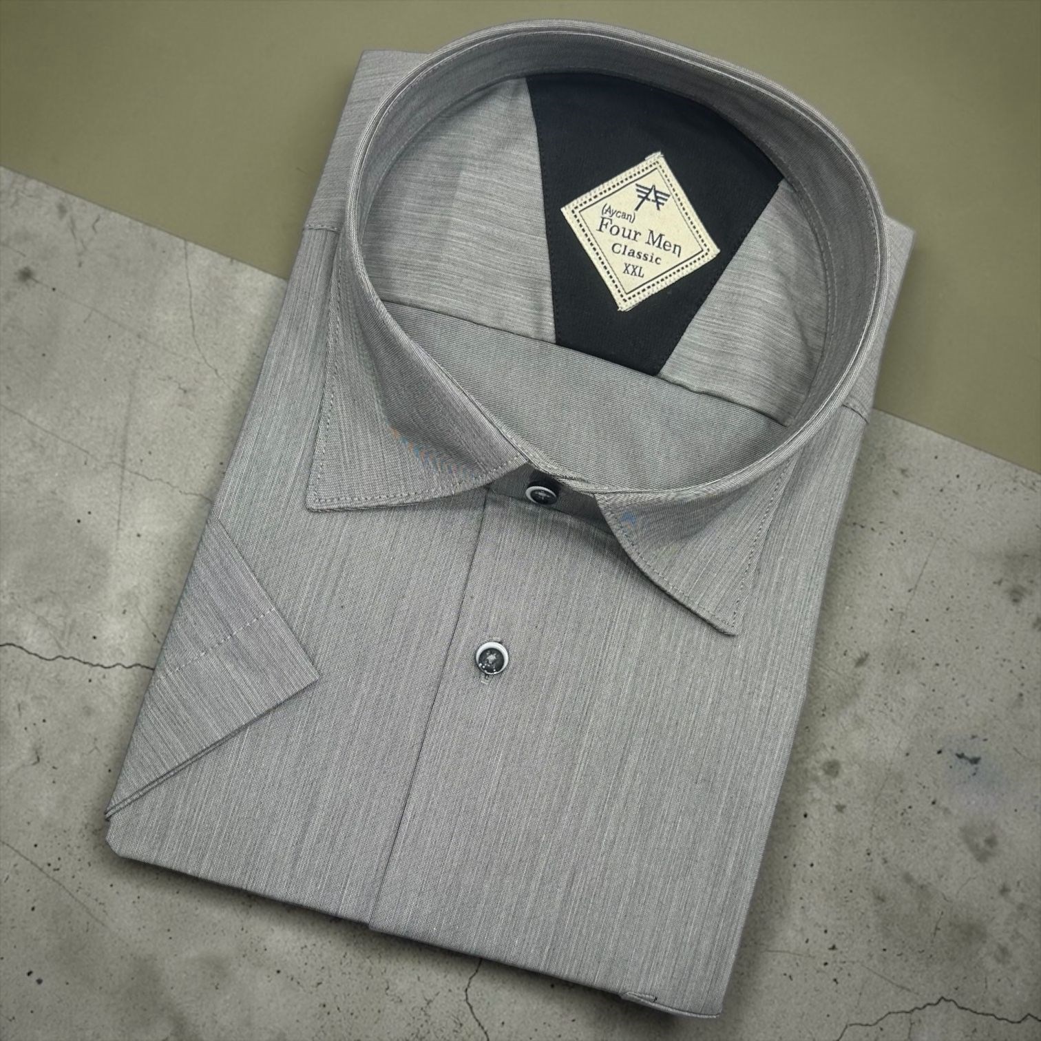 Linen Keten Klasik %100 Cotton Kısa Kollu Terletmeyen Gömlek 