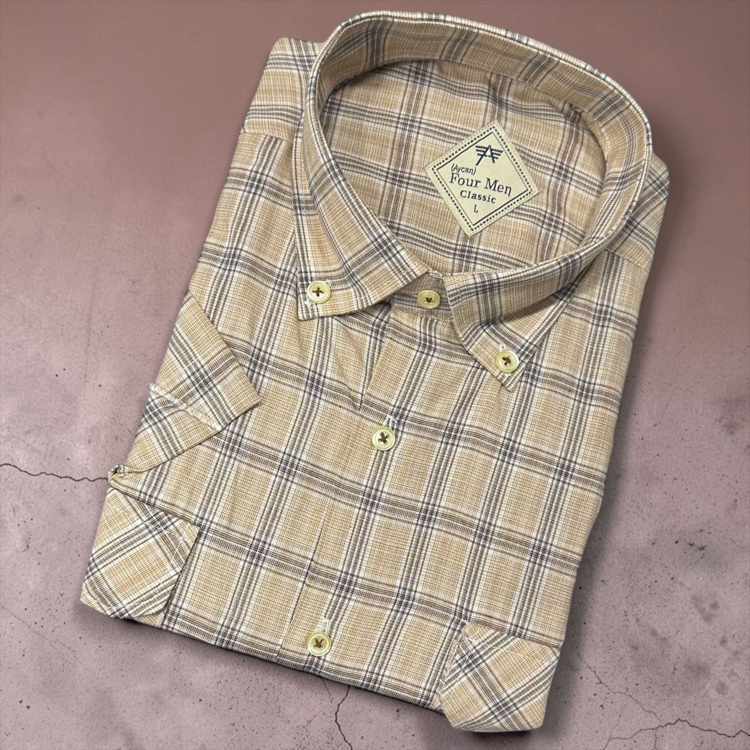 Linen Keten Klasik %100 Cotton Kısa Kollu Terletmeyen Gömlek 