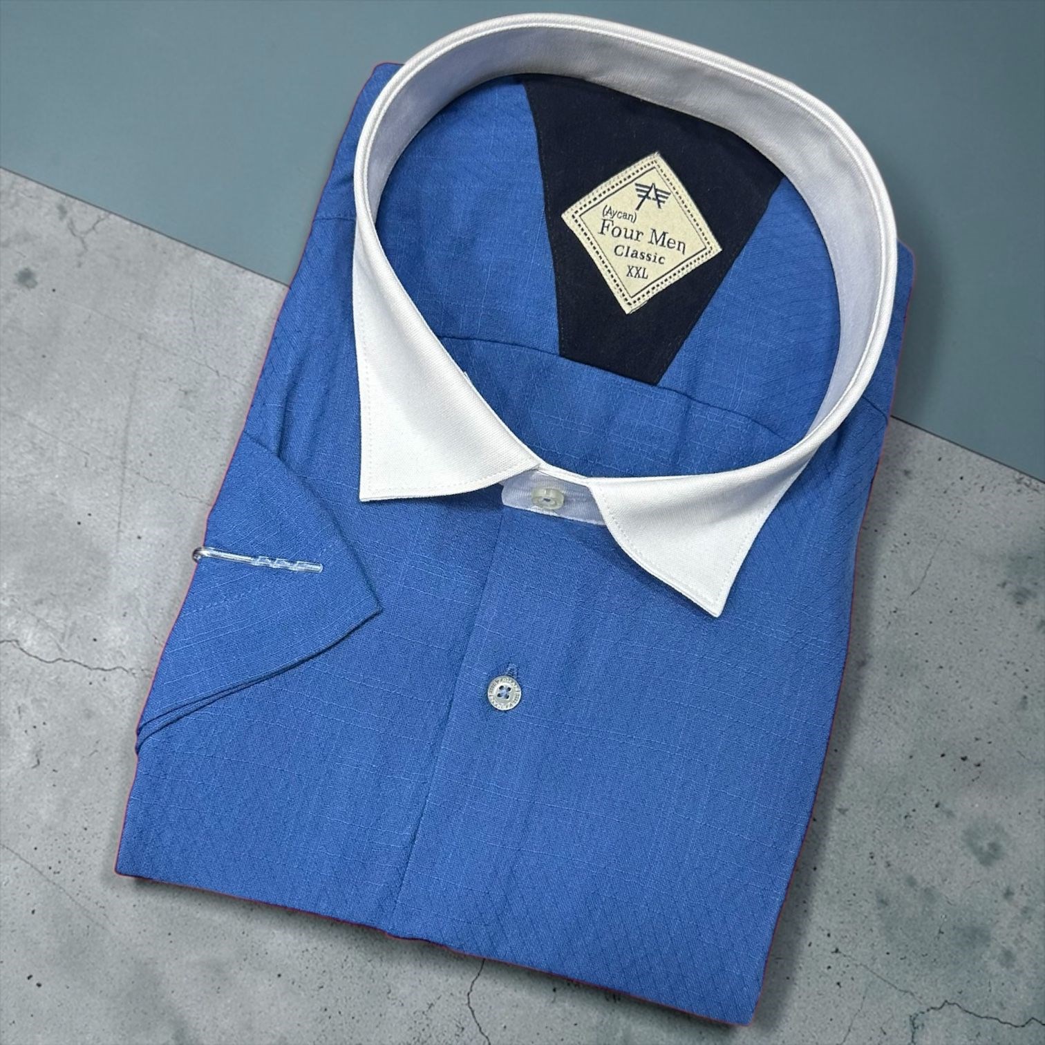 Linen Keten Klasik %100 Cotton Kısa Kollu Terletmeyen Gömlek 