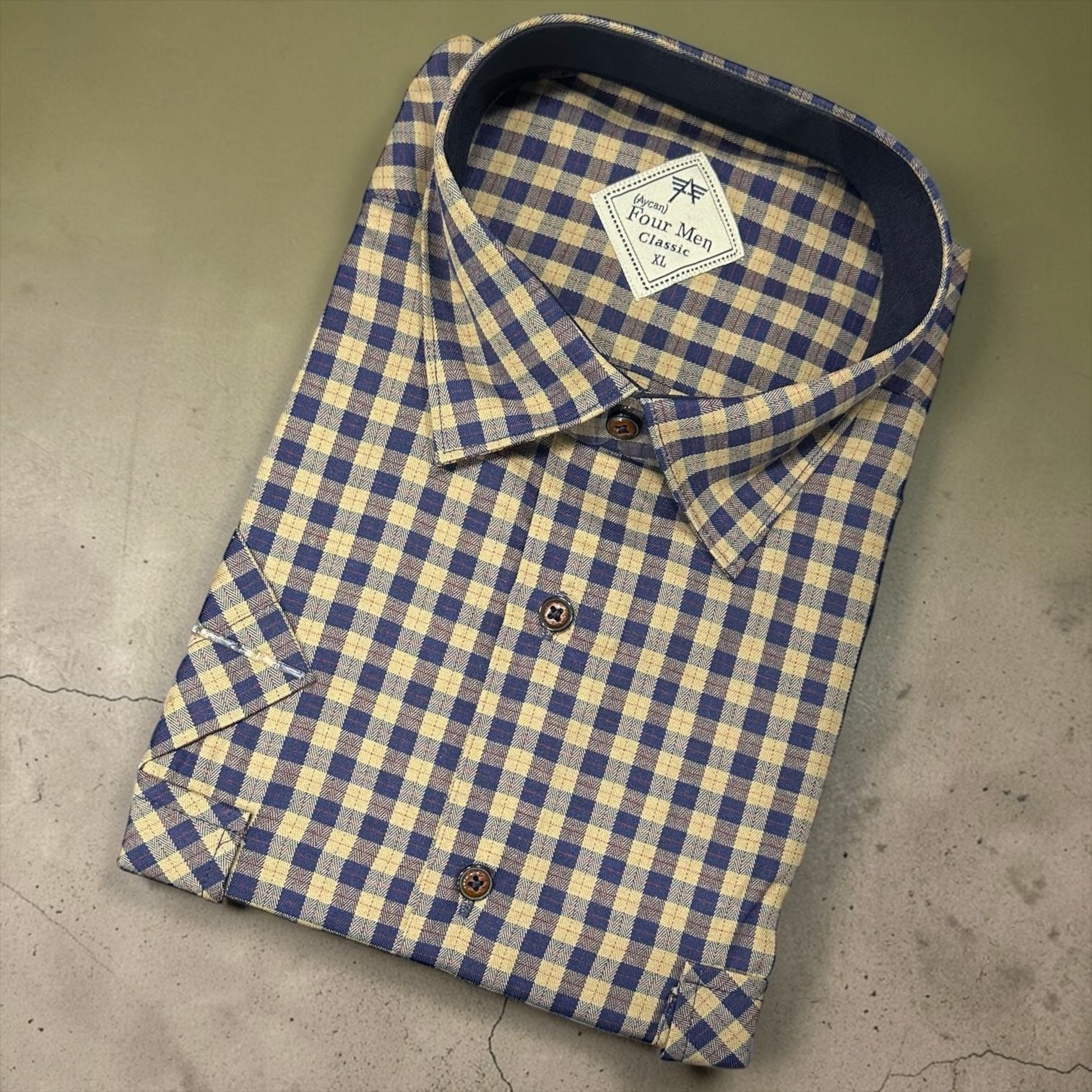 Linen Keten Klasik %100 Cotton Kısa Kollu Terletmeyen Gömlek 