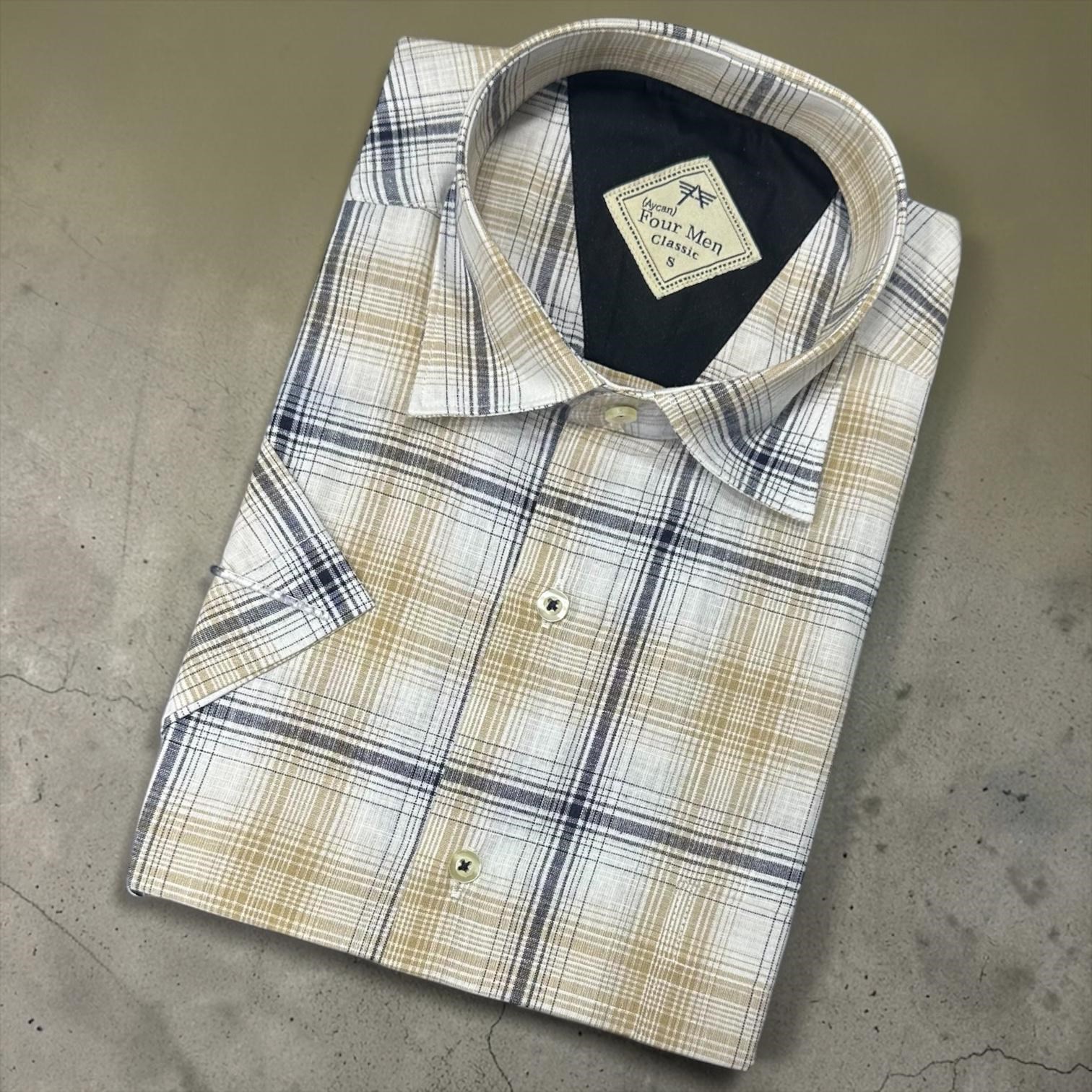 Linen Keten Klasik %100 Cotton Kısa Kollu Terletmeyen Gömlek 