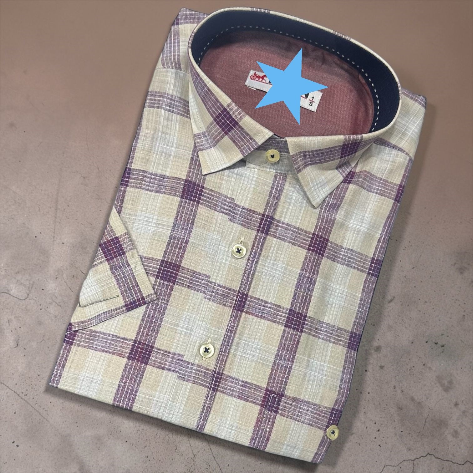 Linen Keten Klasik %100 Cotton Kısa Kollu Terletmeyen Gömlek 