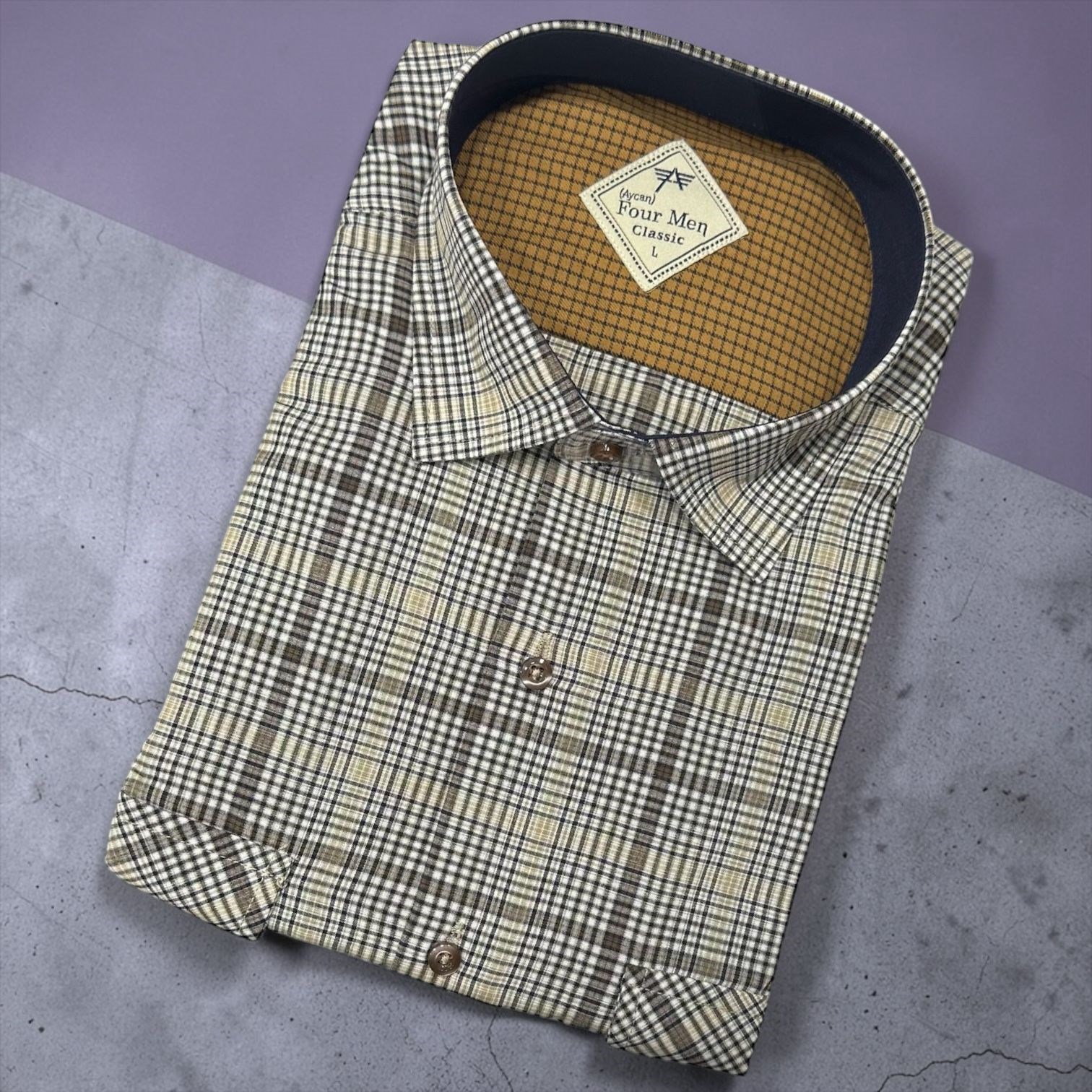 Linen Keten Klasik %100 Cotton Kısa Kollu Terletmeyen Gömlek 