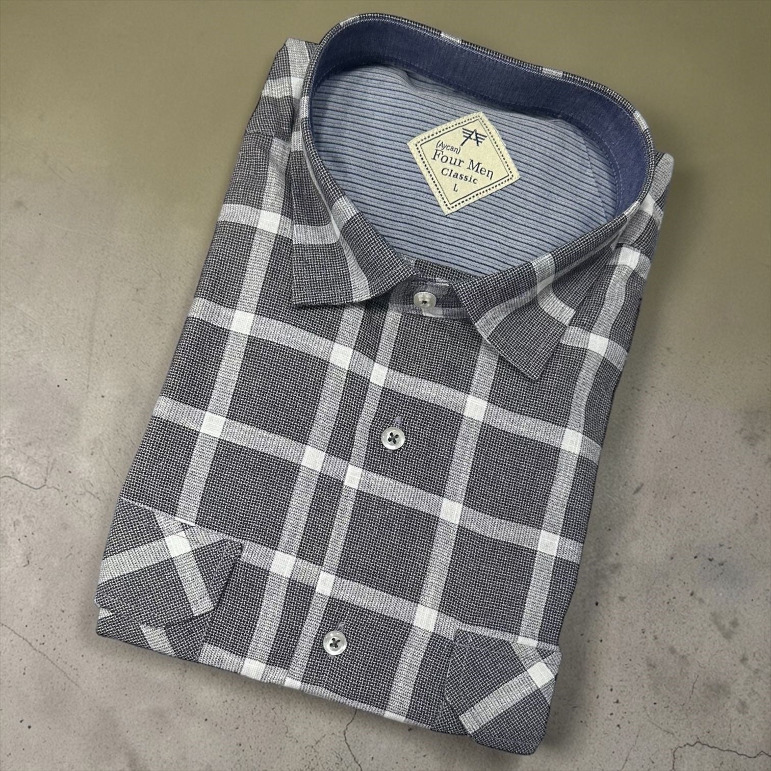 Linen Keten Klasik %100 Cotton Kısa Kollu Terletmeyen Gömlek 