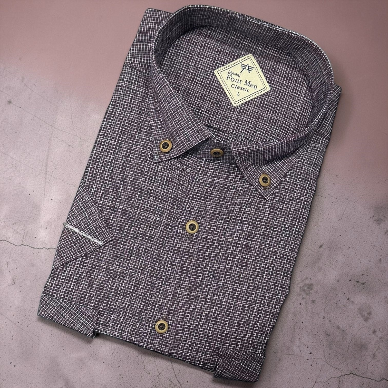 Linen Keten Klasik %100 Cotton Kısa Kollu Terletmeyen Gömlek 