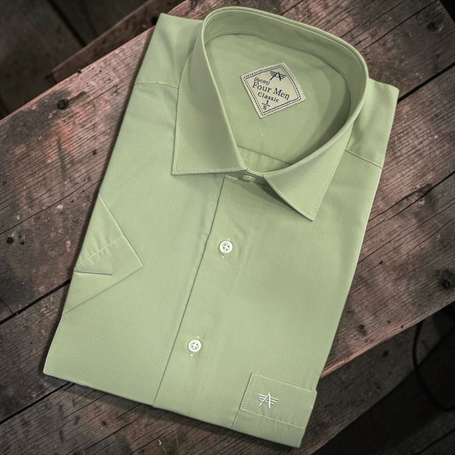 Linen Keten Klasik %100 Cotton Kısa Kollu Terletmeyen Gömlek 