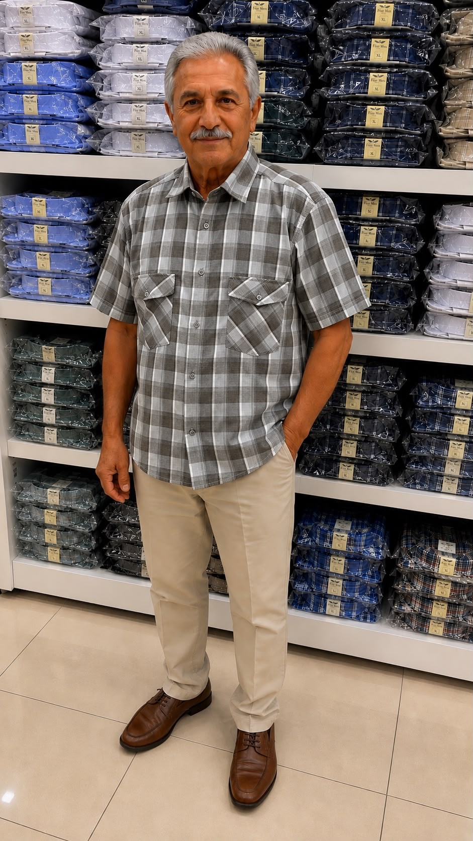 Linen Keten Klasik %100 Cotton Kısa Kollu Çift Cepli Terletmeyen Gömlek 