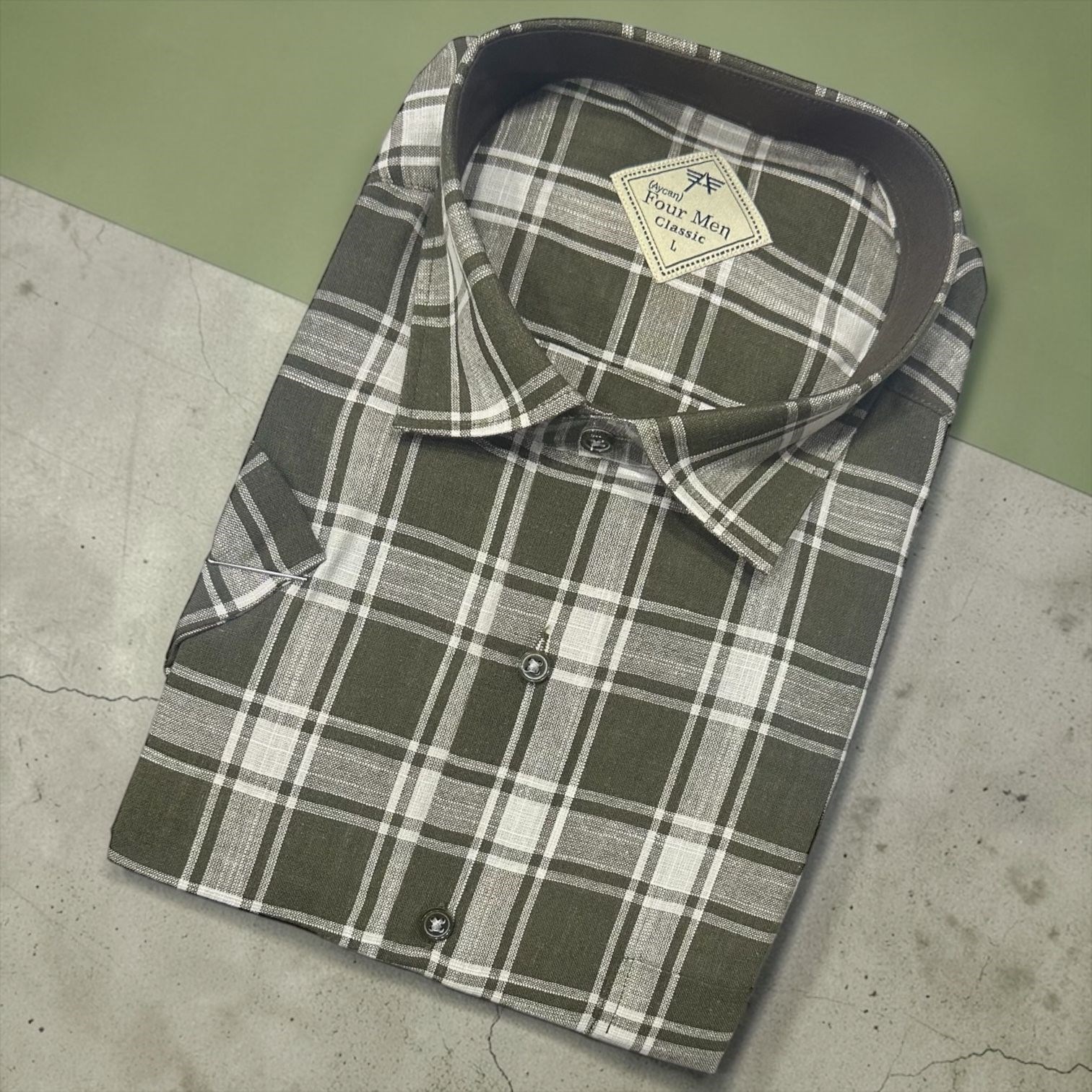 Linen Keten Klasik %100 Cotton Kısa Kollu Terletmeyen Gömlek 