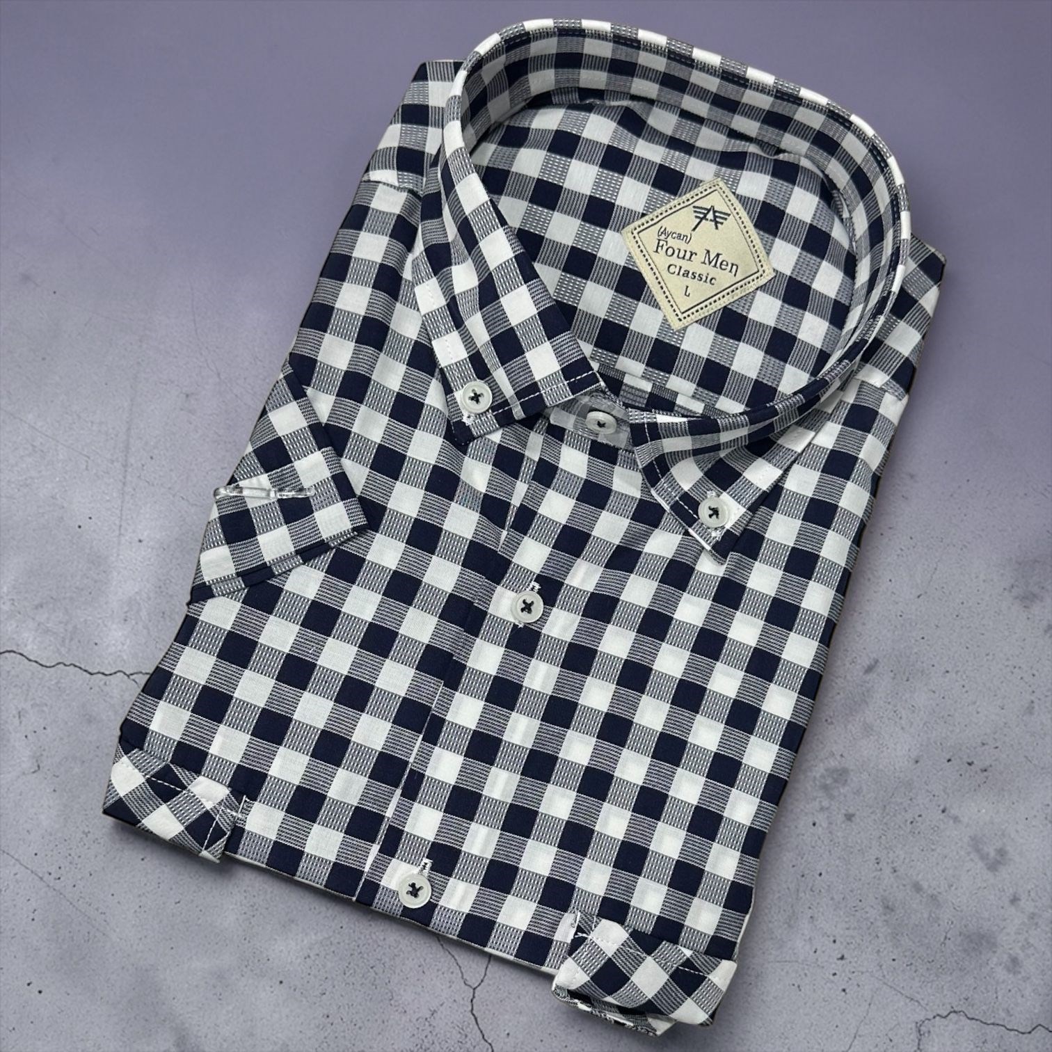 Linen Keten Klasik %100 Cotton Kısa Kollu Terletmeyen Gömlek 