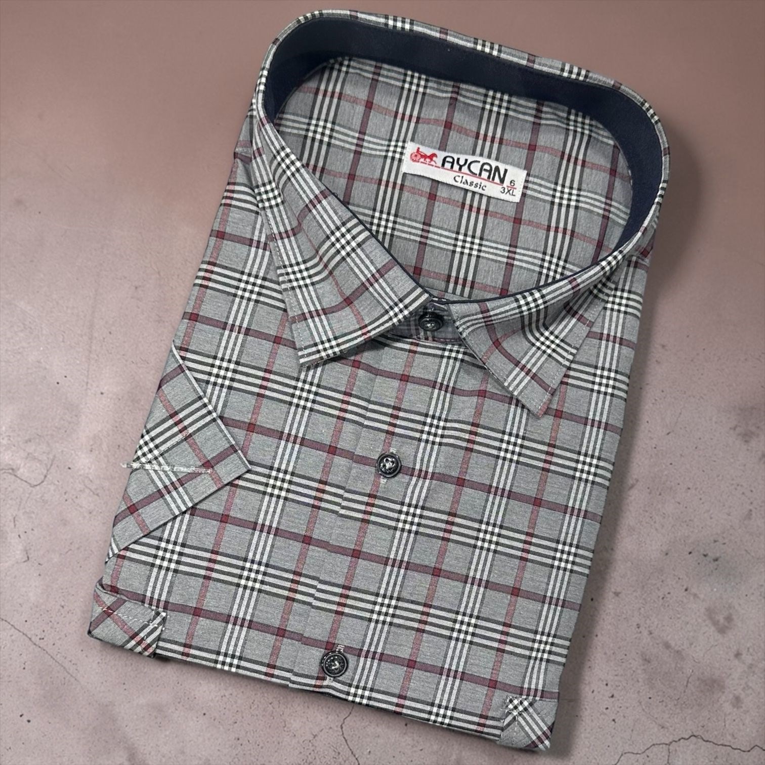 Linen Keten Klasik %100 Cotton Kısa Kollu Terletmeyen Gömlek 