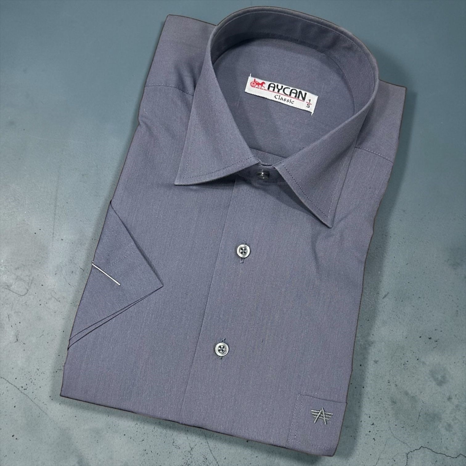 Linen Keten Klasik %100 Cotton Kısa Kollu Terletmeyen Gömlek 