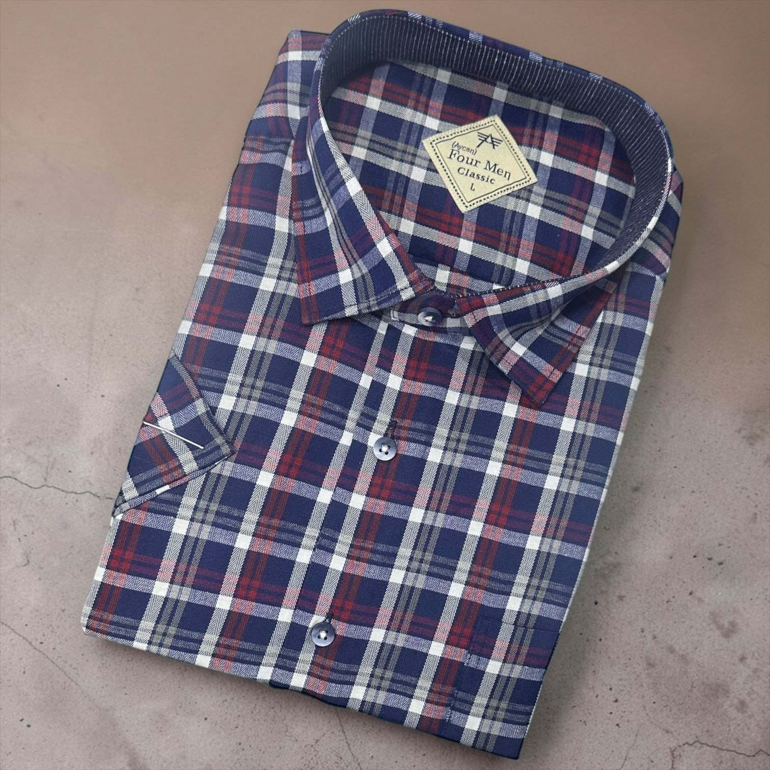 Linen Keten Klasik %100 Cotton Kısa Kollu Terletmeyen Gömlek 