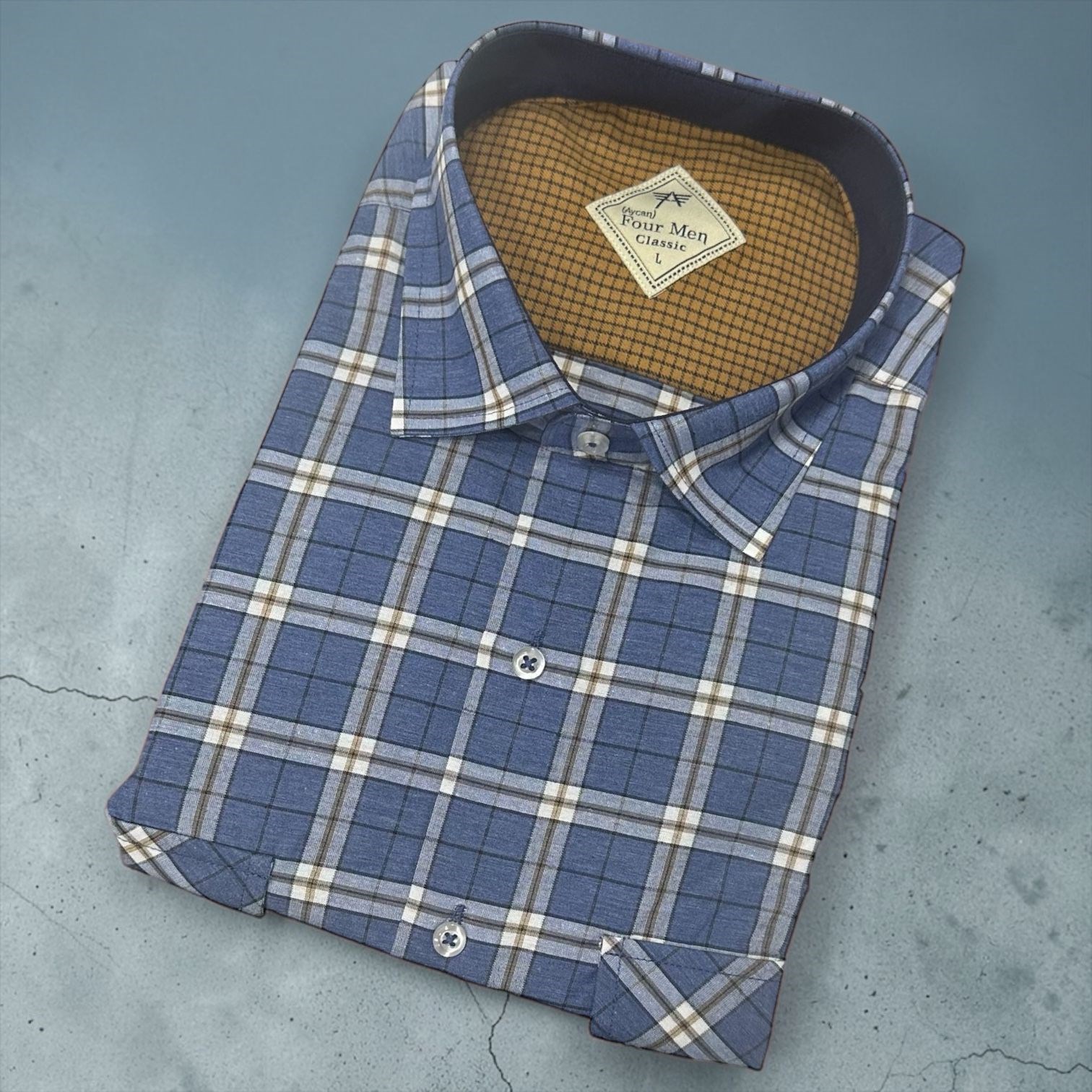 Linen Keten Klasik %100 Cotton Kısa Kollu Terletmeyen Gömlek 