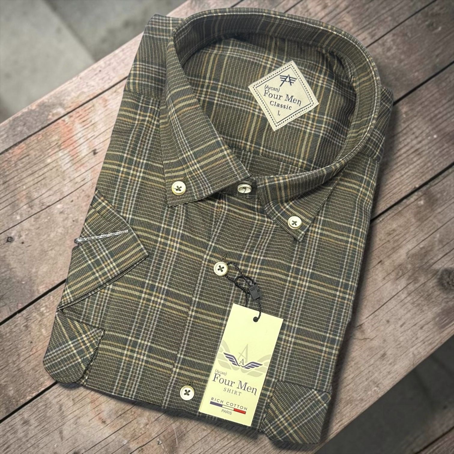 Linen Keten Klasik %100 Cotton Kısa Kollu Terletmeyen Gömlek 