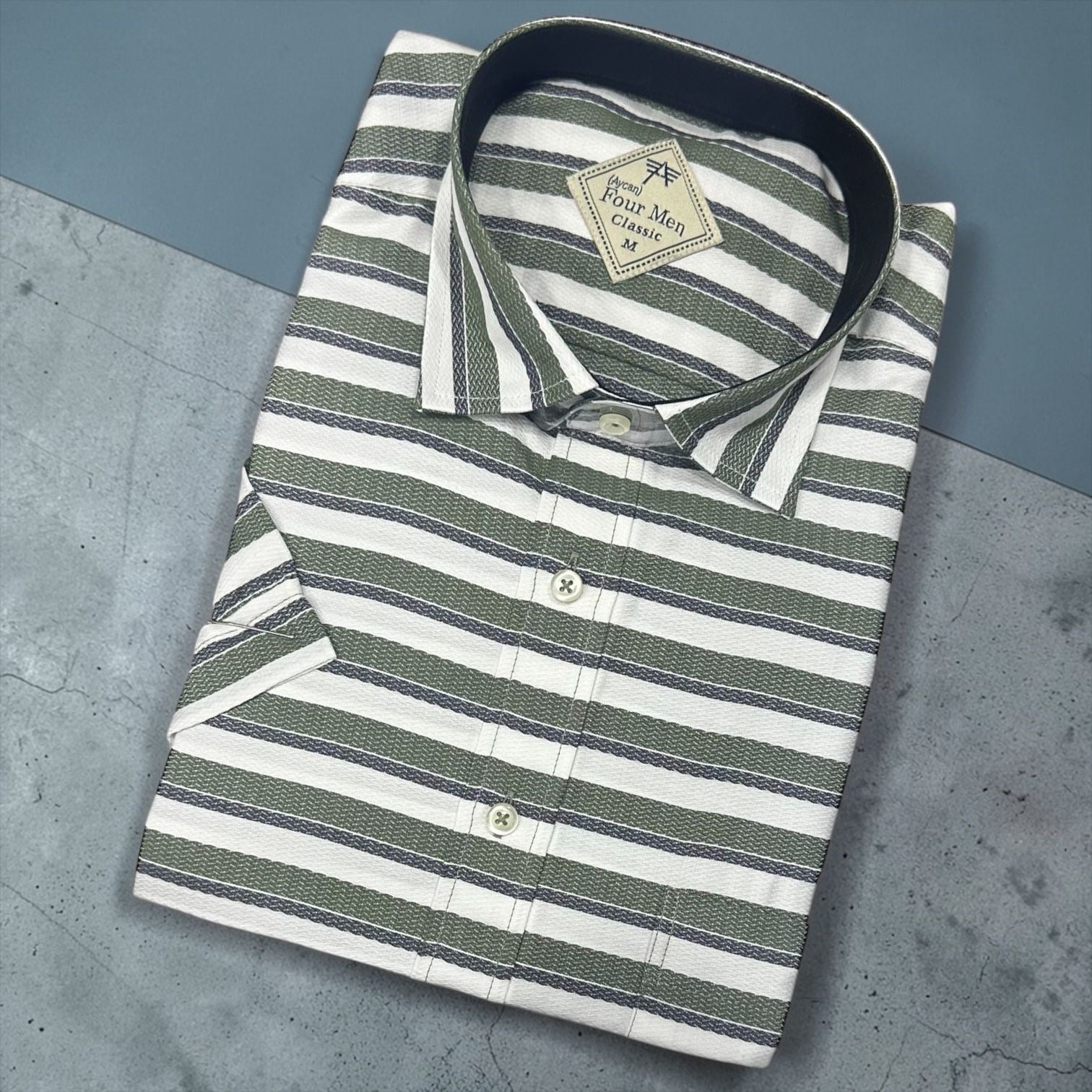 Linen Keten Klasik %100 Cotton Kısa Kollu Terletmeyen Gömlek 