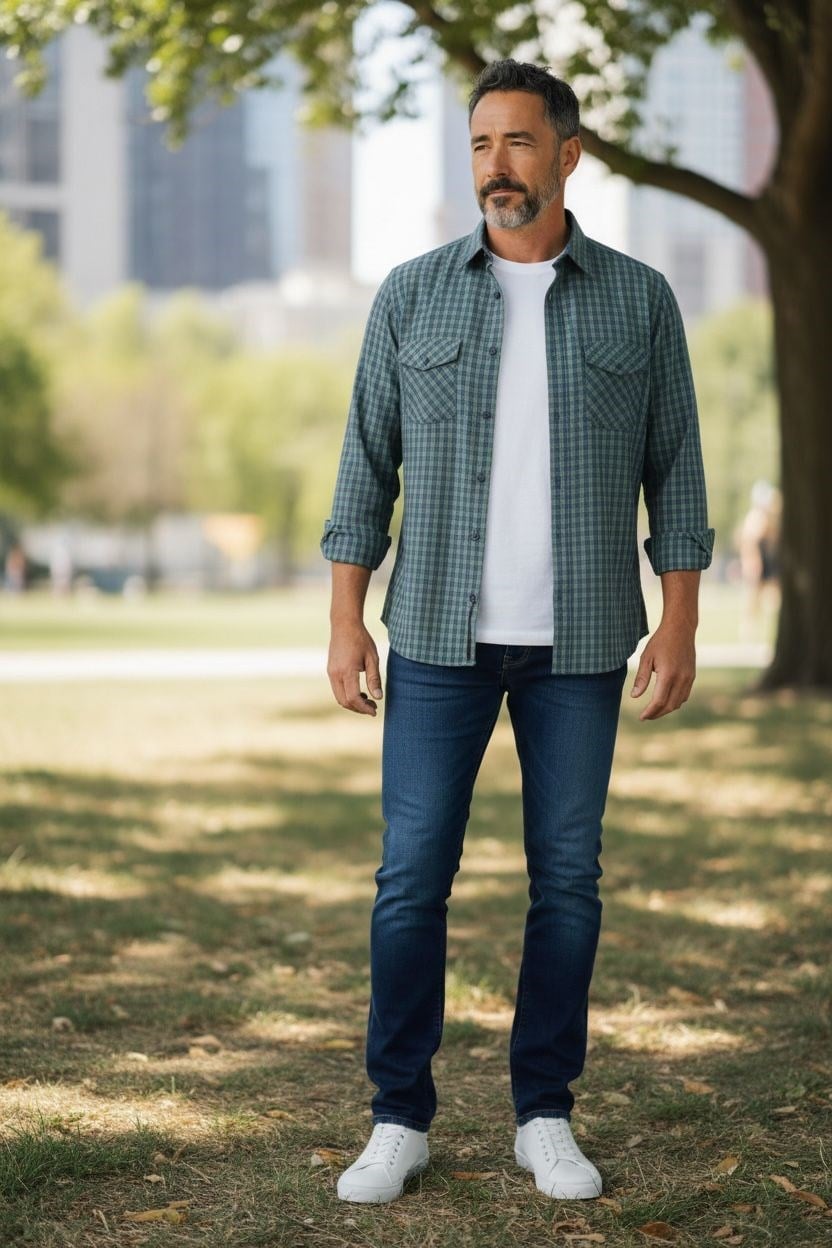 Linen Keten Klasik %100 Cotton Uzun Kollu Terletmeyen Gömlek 
