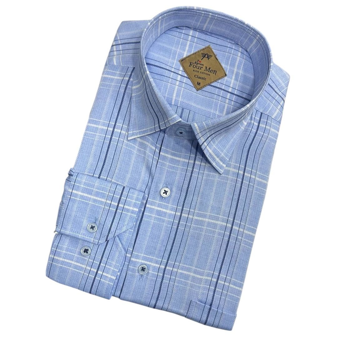 Linen Keten Klasik %100 Cotton Uzun Kollu Terletmeyen Gömlek 