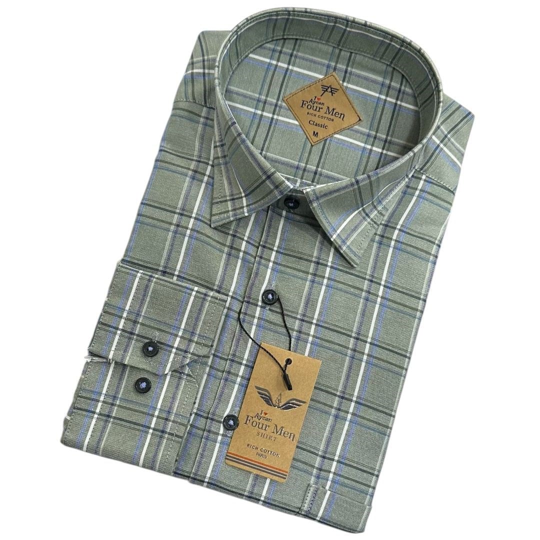 Linen Keten Klasik %100 Cotton Uzun Kollu Terletmeyen Gömlek 