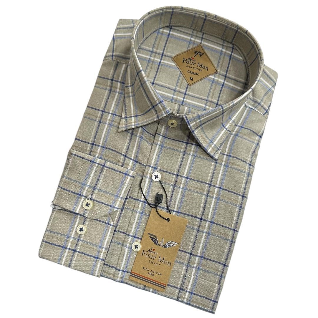 Linen Keten Klasik %100 Cotton Uzun Kollu Terletmeyen Gömlek 