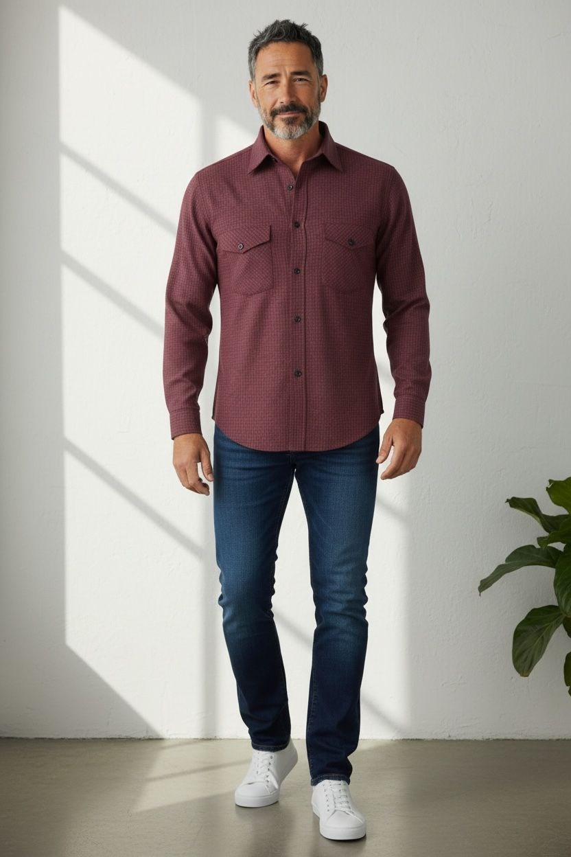 Linen Keten Klasik %100 Cotton Uzun Kollu Terletmeyen Gömlek 