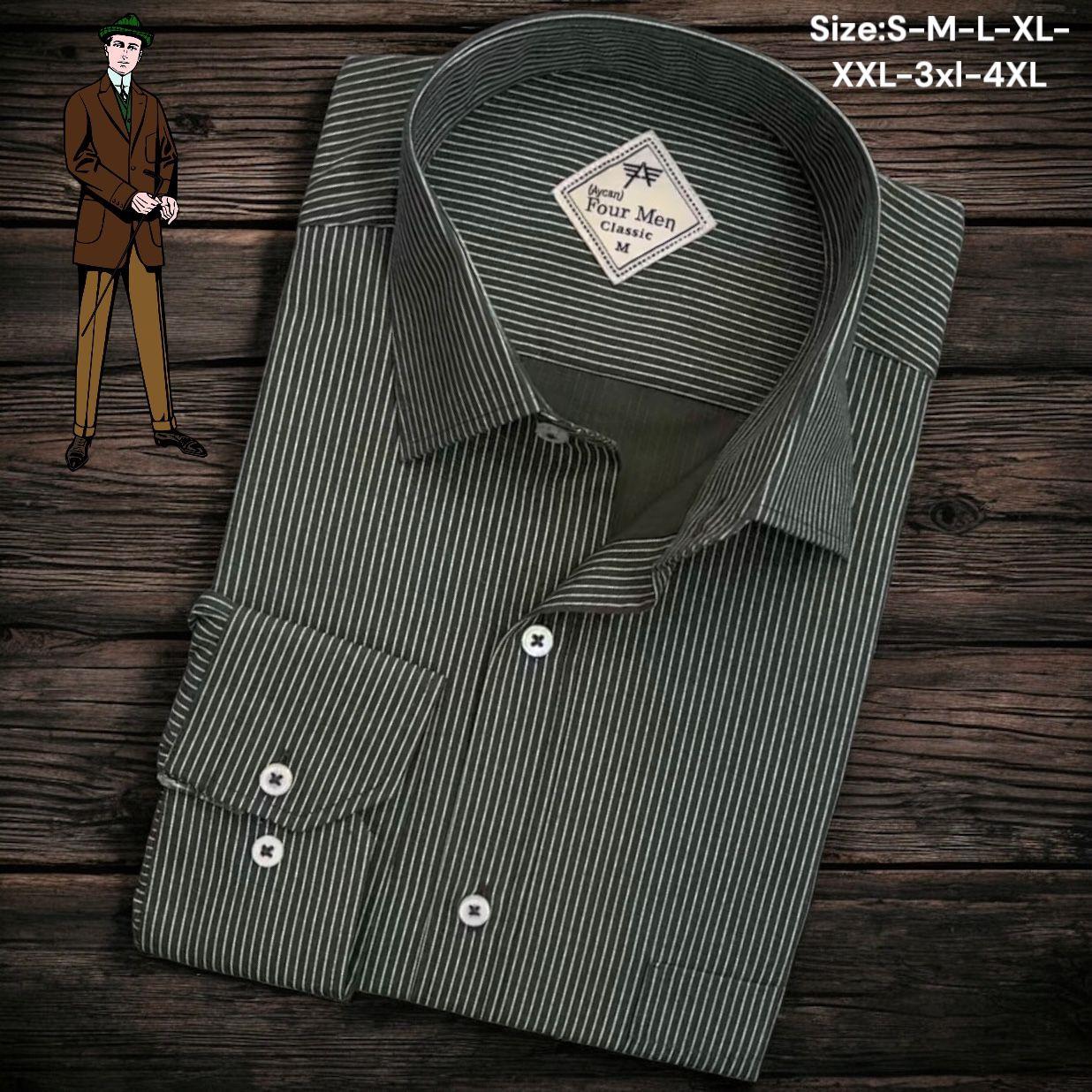 Linen Keten Klasik %100 Cotton Uzun Kollu Terletmeyen Tek Cepli Kapaklı Siyah Gömlek (Regular Kalıp)