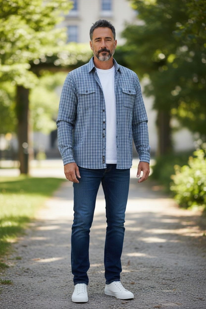 Linen Keten Klasik %100 Cotton Uzun Kollu Terletmeyen Gömlek 