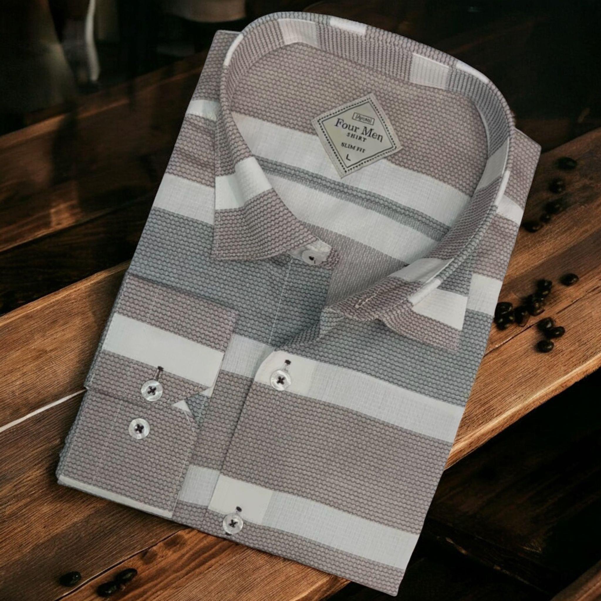 Linen Keten Klasik %100 Cotton Uzun Kollu Slim-Fit  Terletmeyen Tek Cepli Kapaklı Beyaz Gömlek (Regular Kalıp)