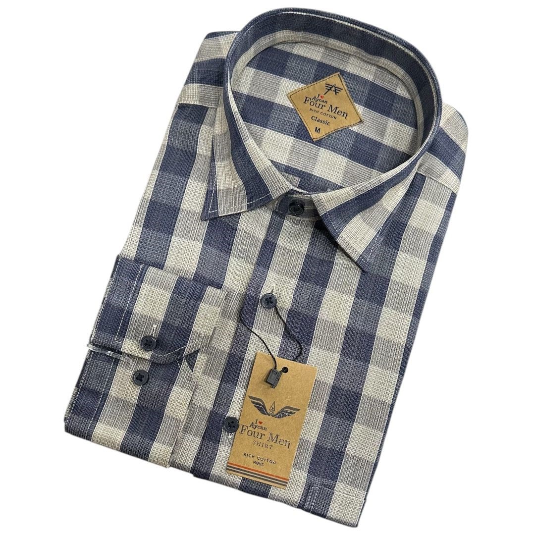 Linen Keten Klasik %100 Cotton Uzun Kollu Terletmeyen Gömlek 