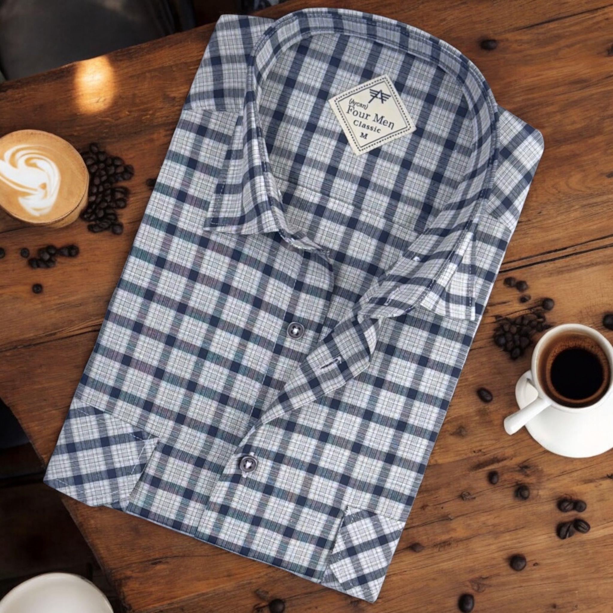 Linen Keten Klasik %100 Cotton Uzun Kollu Terletmeyen İki Cepli Kapaklı Beyaz Gömlek (Regular Kalıp)