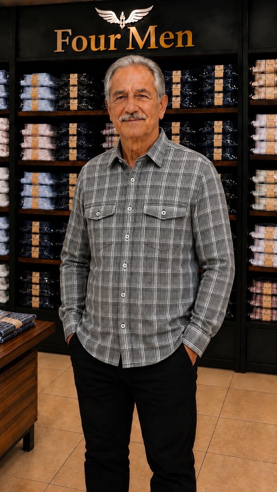 Linen Keten Klasik Uzun Kollu Kapaklı Çift Cepli Gömlek 