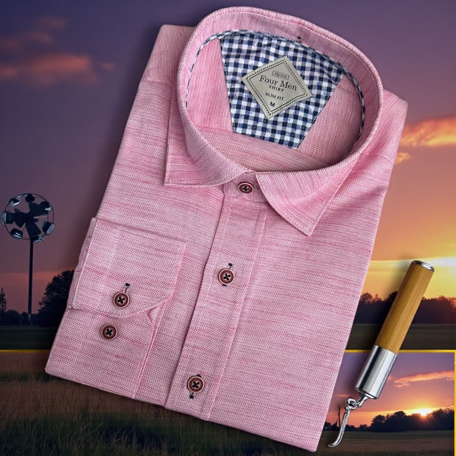 Linen Keten Slim Fit 4 Mevsim Giyilebilen Pamuklu Gömlek