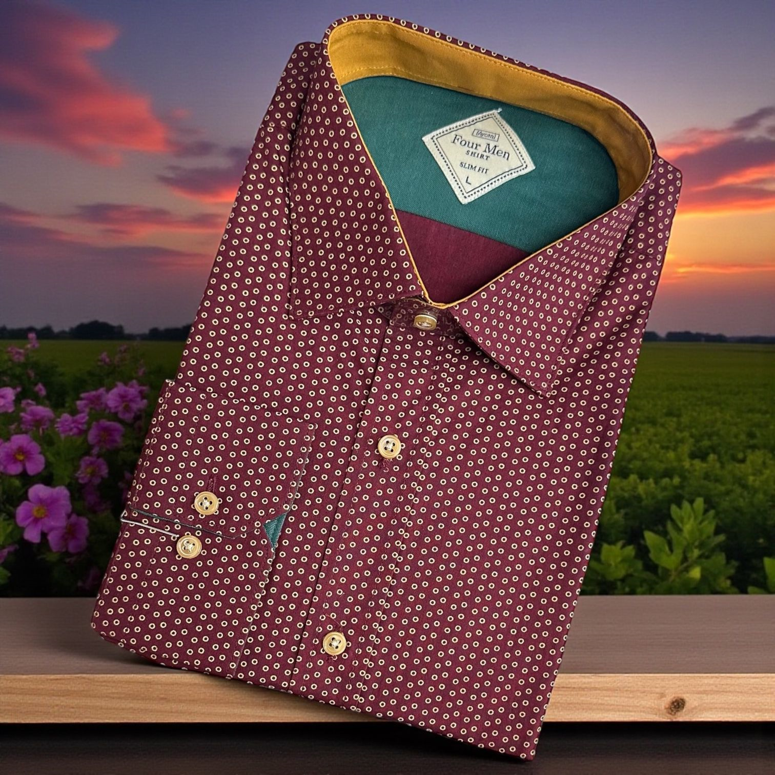 Linen Pamuklu Keten Slim Fit 4 Mevsim Giyilebilen Tek Cepli Gömlek