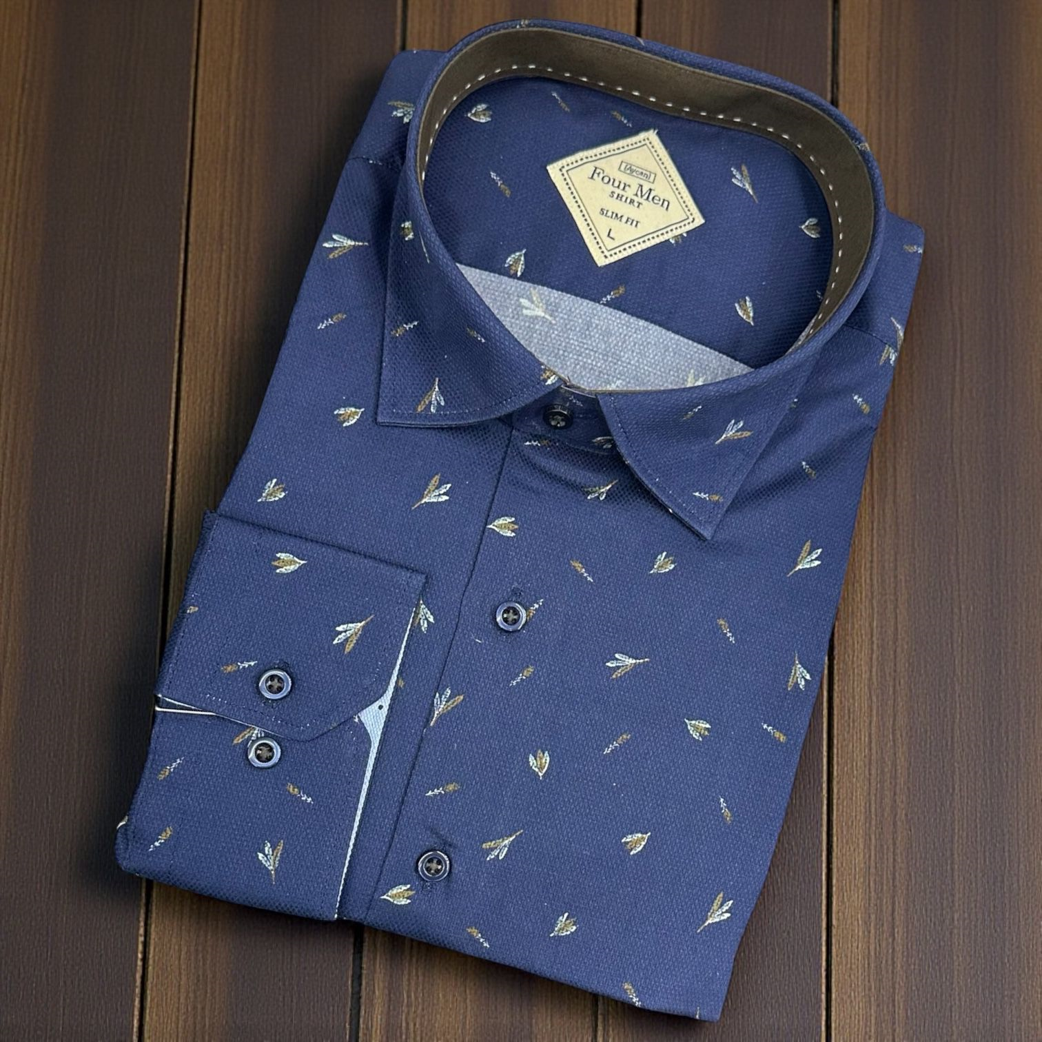 Linen Slim Fit Pamuklu Yakası Gizli Düğmeli Gömlek (Slim Fit Kalıp)