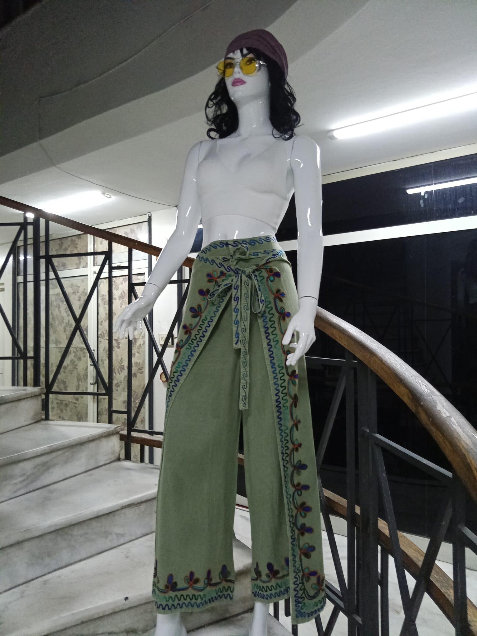 Otantik Nakış İşlemeli Harem Şalvar Bulmaca Pantolon(104 CM)