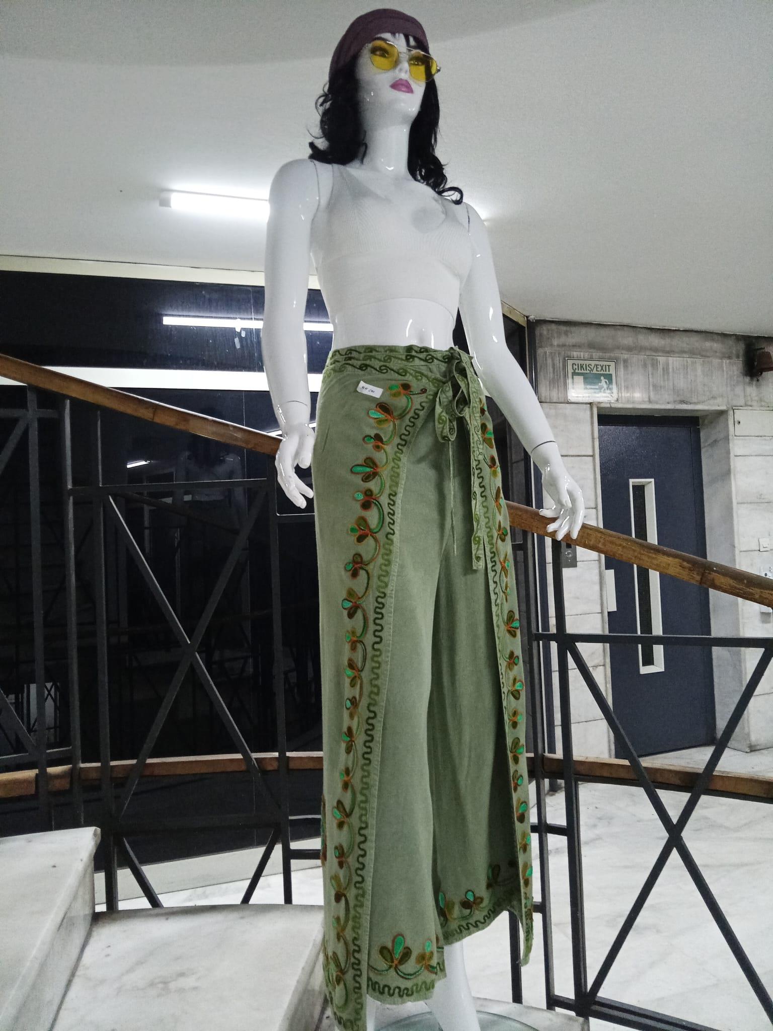 Otantik Nakış İşlemeli Harem Şalvar Bulmaca Pantolon(100 CM)