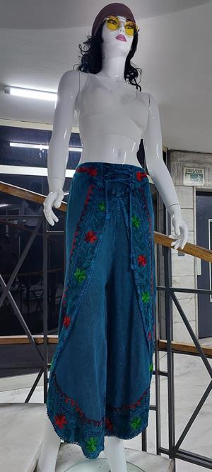 Otantik Nakış İşlemeli Harem Şalvar Pantolon 