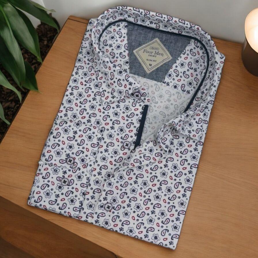 Pamuklu Uzun Kollu Erkek Gömlek (Slim Fit Kalıp)