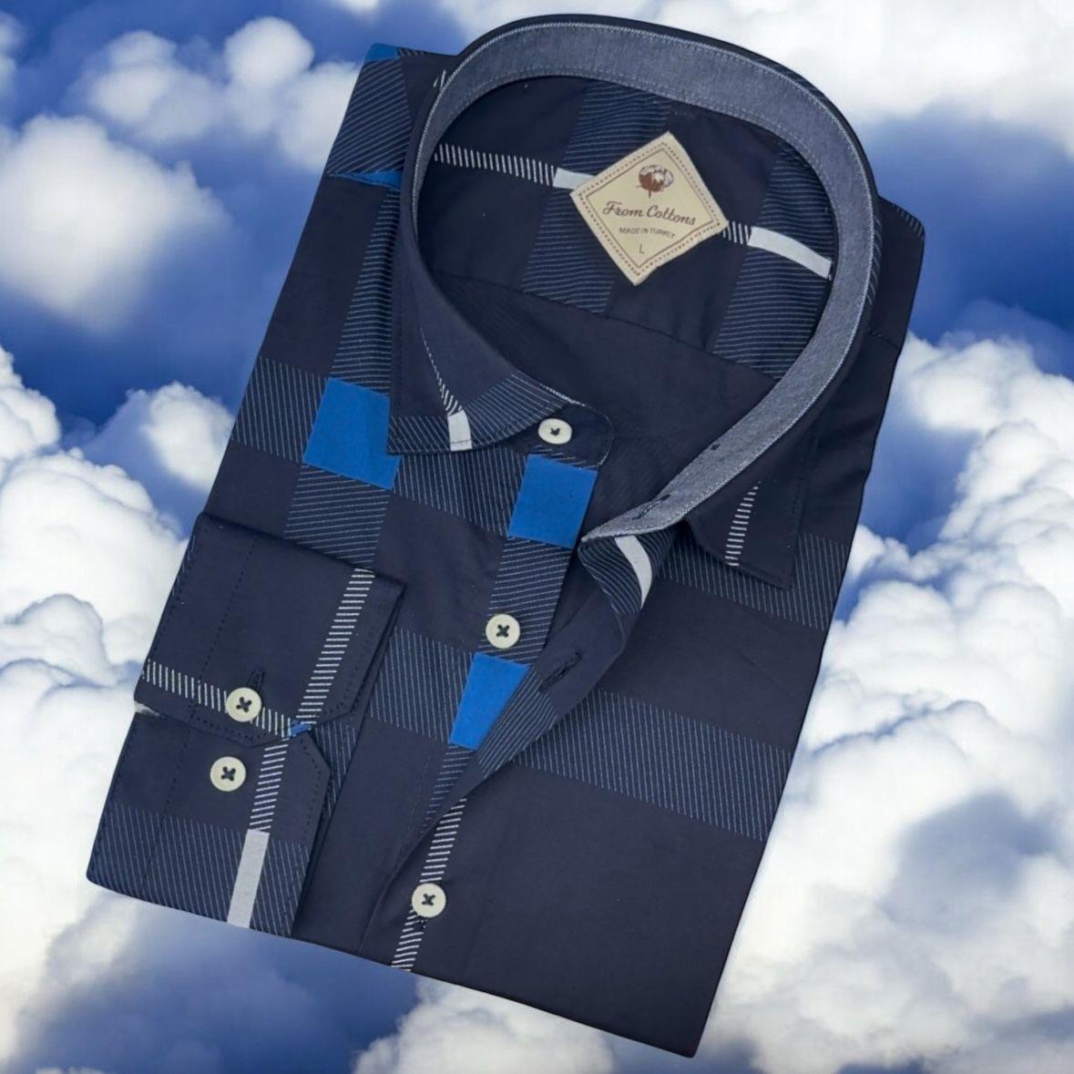 Pamuklu Uzun Kollu Siyah Erkek Gömlek (Slim Fit Kalıp)