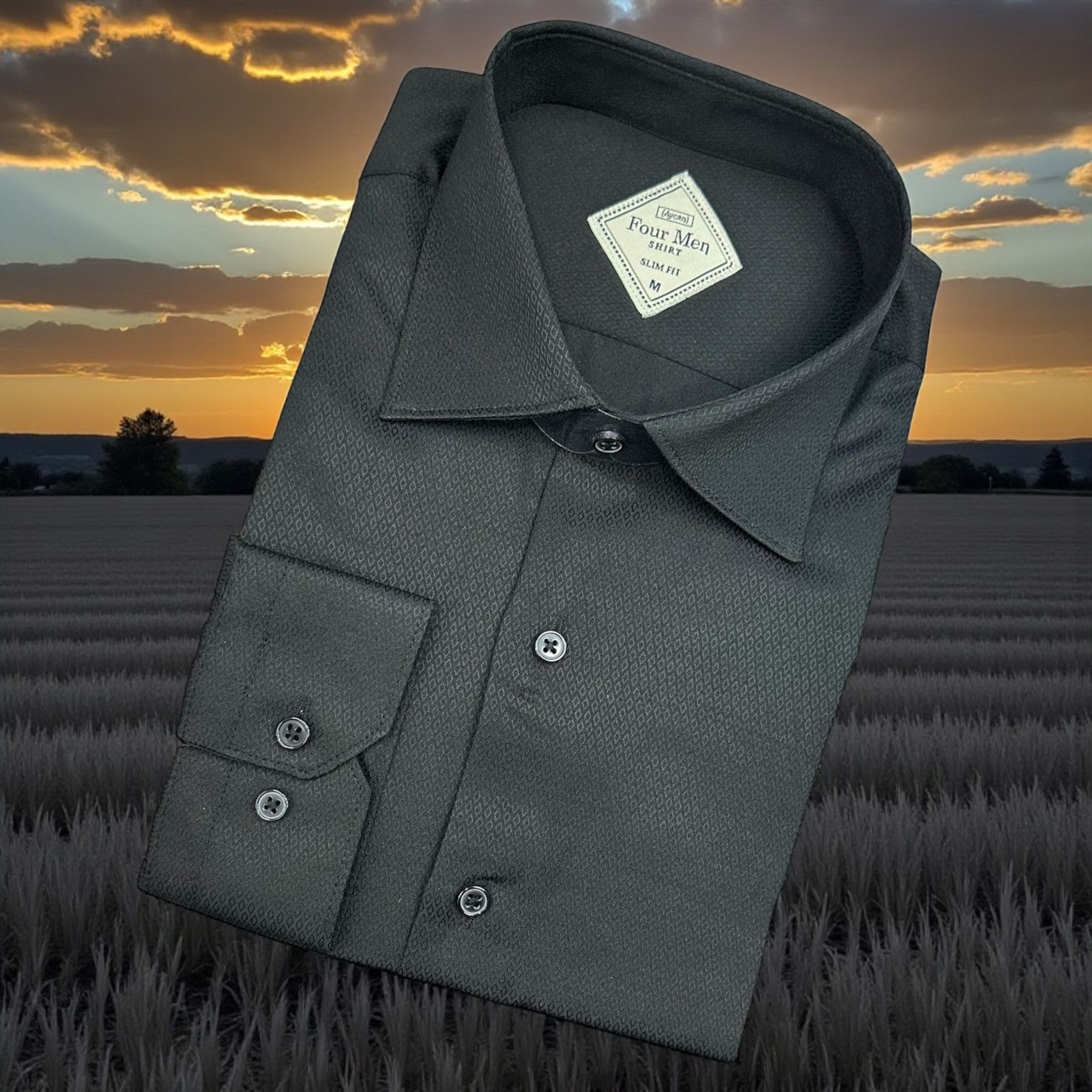 Petekli Slim Fit 4 Mevsim Giyilebilen Pamuklu Gömlek(Slim Fit Kalıp)