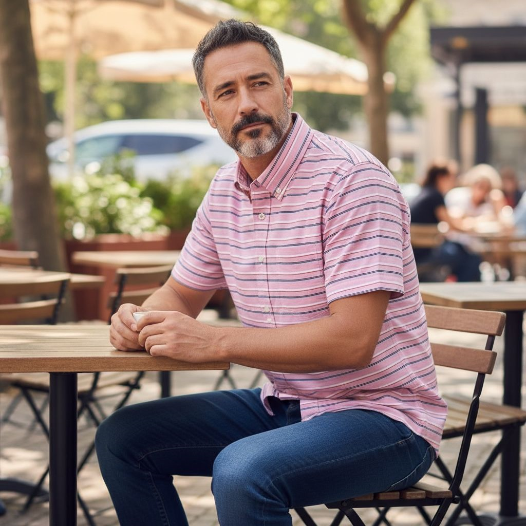 Slim Fit Pamuklu Kısa Kollu Cepsiz Gömlek (Slim Fit Kalıp)