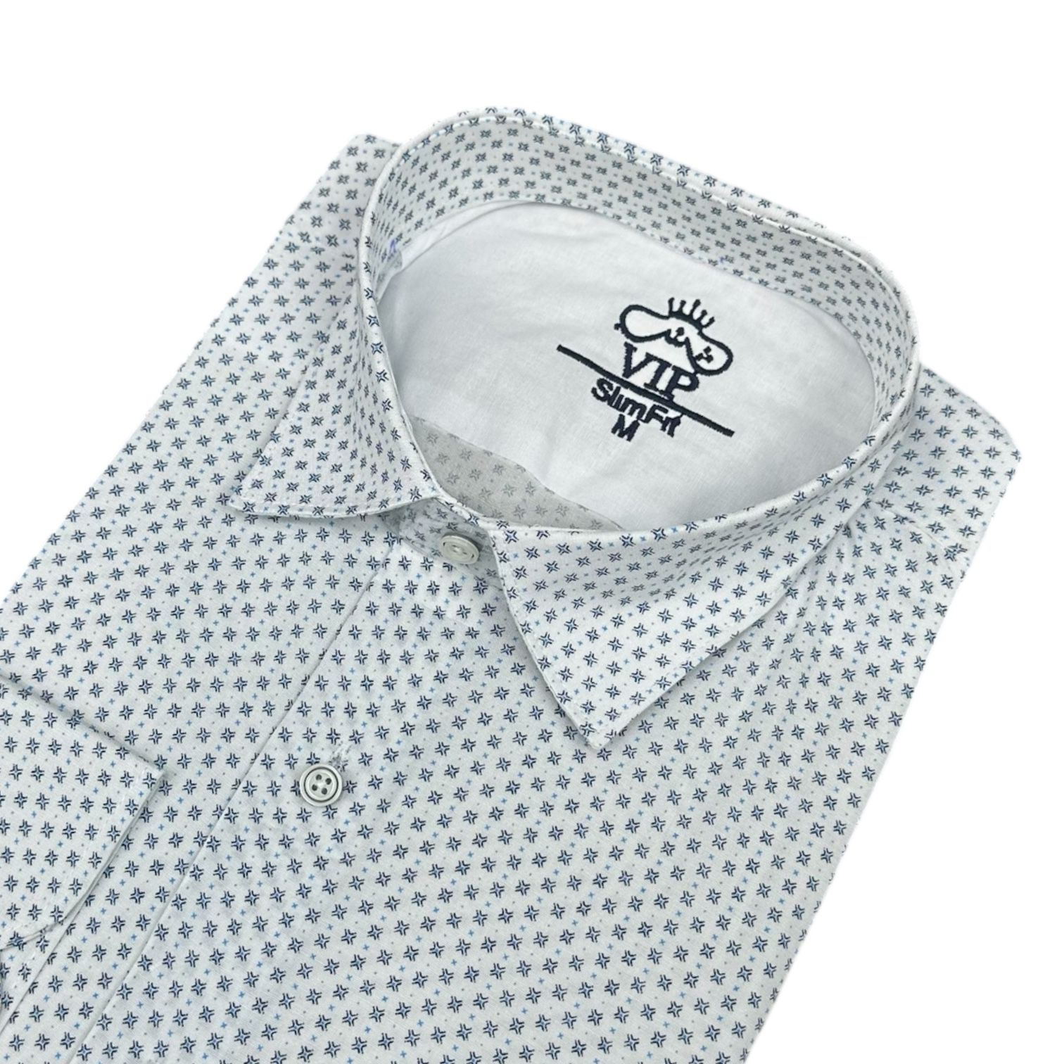 Slim Fit Pamuklu Uzun Kollu Cepsiz Gömlek (Slim Fit Kalıp)