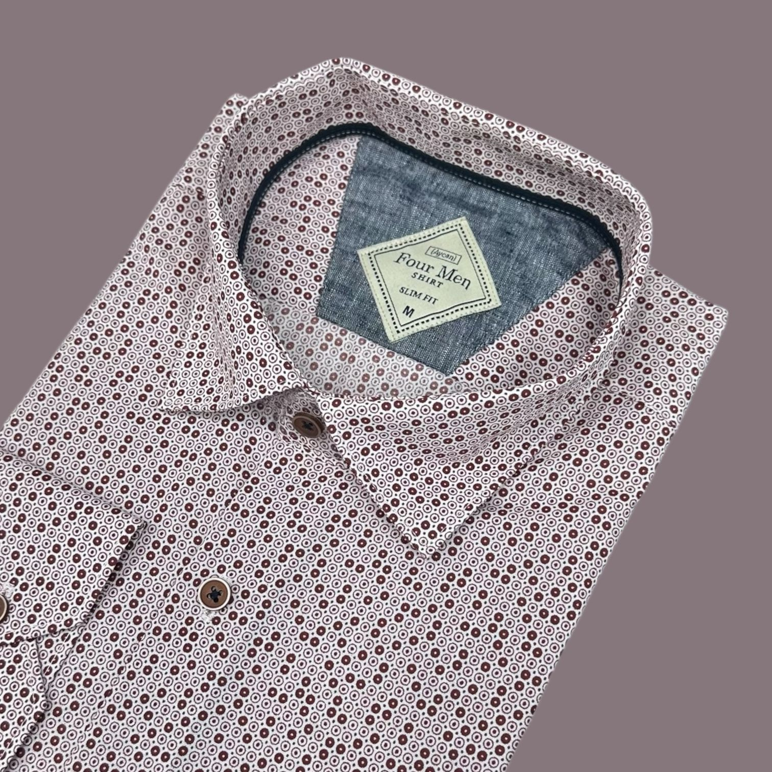 Slim Fit Pamuklu Uzun Kollu Cepsiz Gömlek (Slim Fit Kalıp)