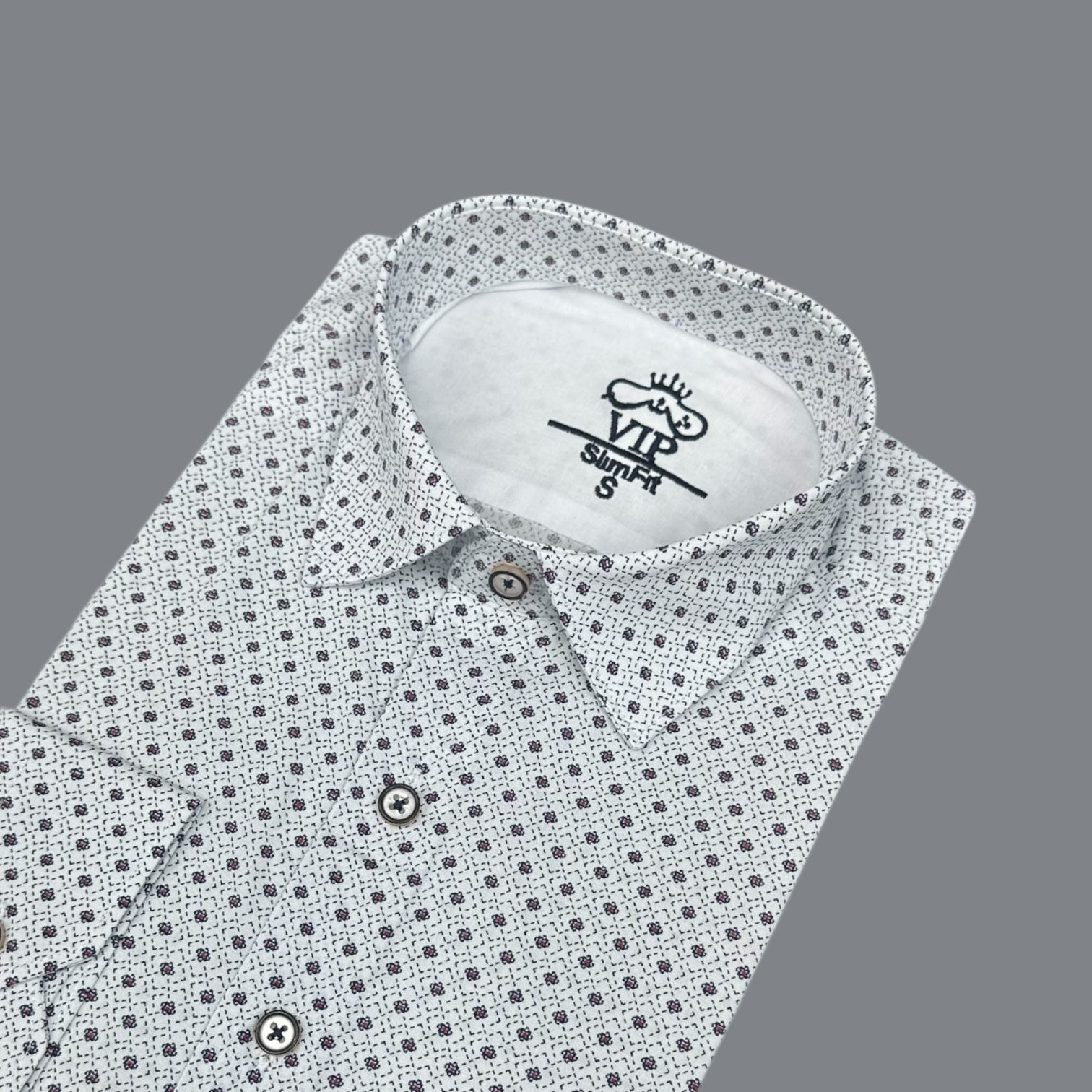 Slim Fit Pamuklu Uzun Kollu Cepsiz Gömlek (Slim Fit Kalıp)