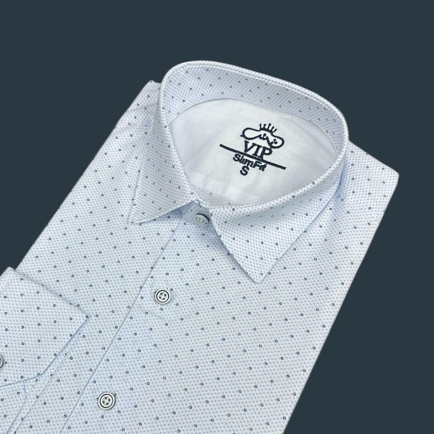 Slim Fit Pamuklu Uzun Kollu Cepsiz Gömlek (Slim Fit Kalıp)