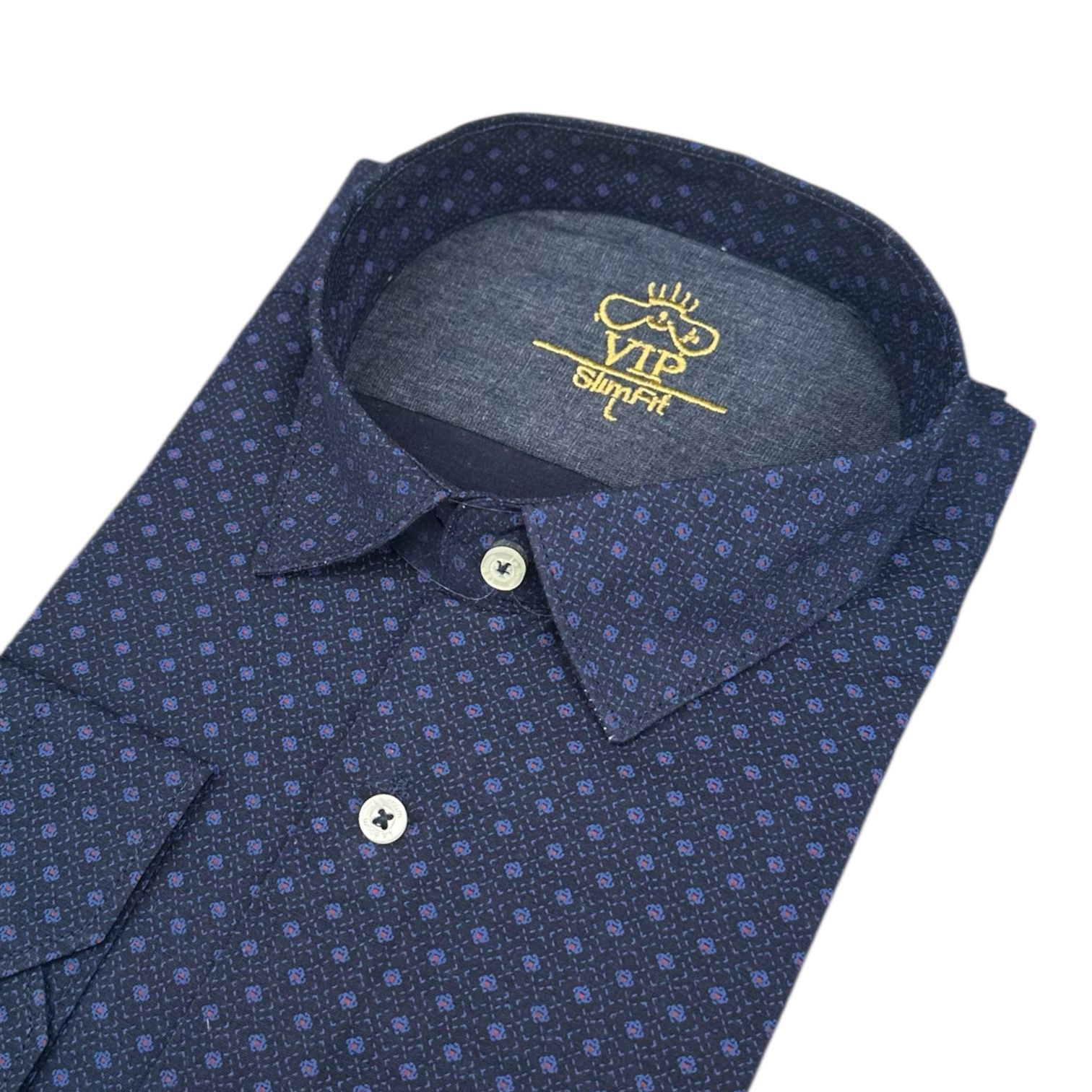 Slim Fit Pamuklu Uzun Kollu Cepsiz Spor Gömlek (Slim Fit Kalıp)