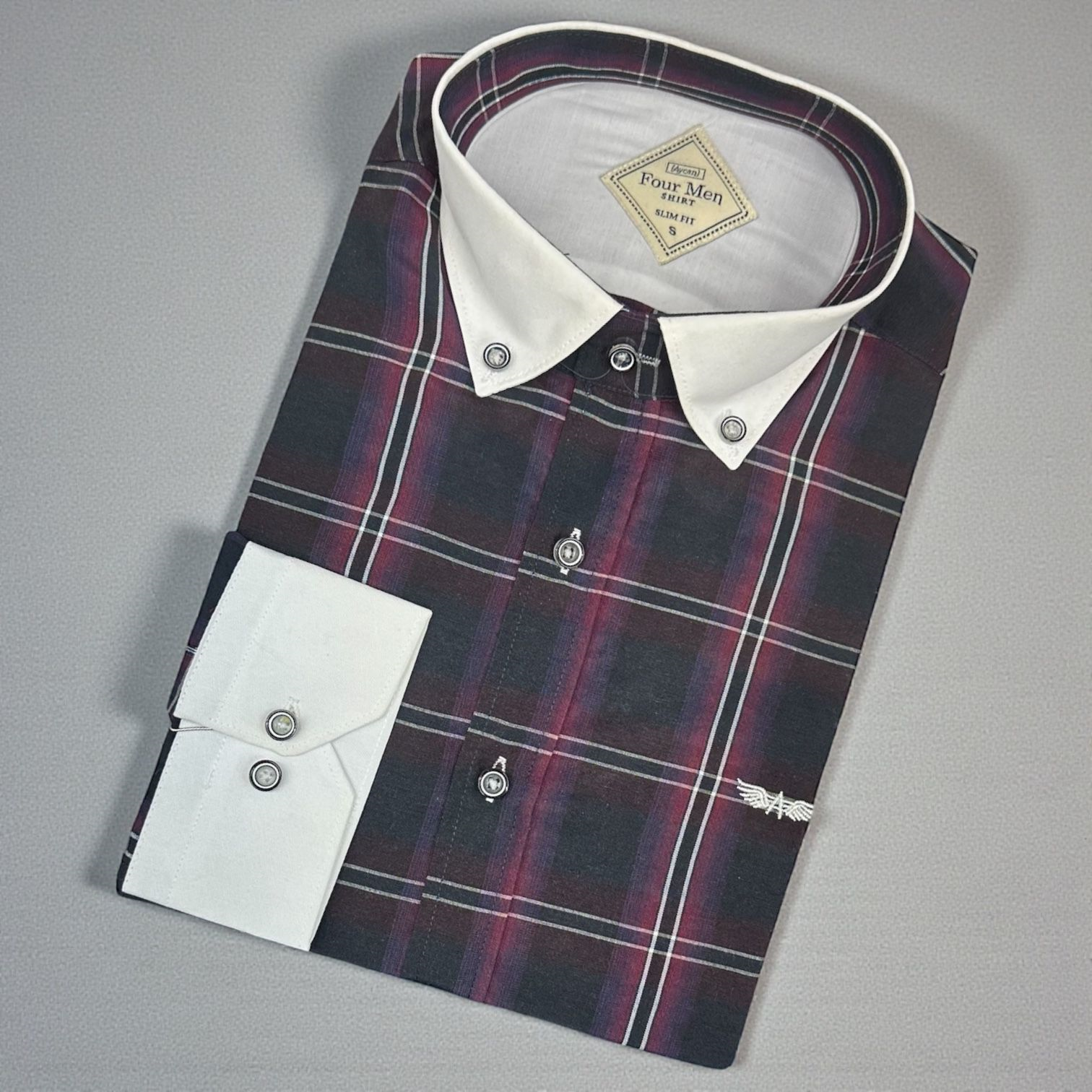 Slim Fit Pamuklu Uzun Kollu Cepsiz Spor Gömlek (Slim Fit Kalıp)